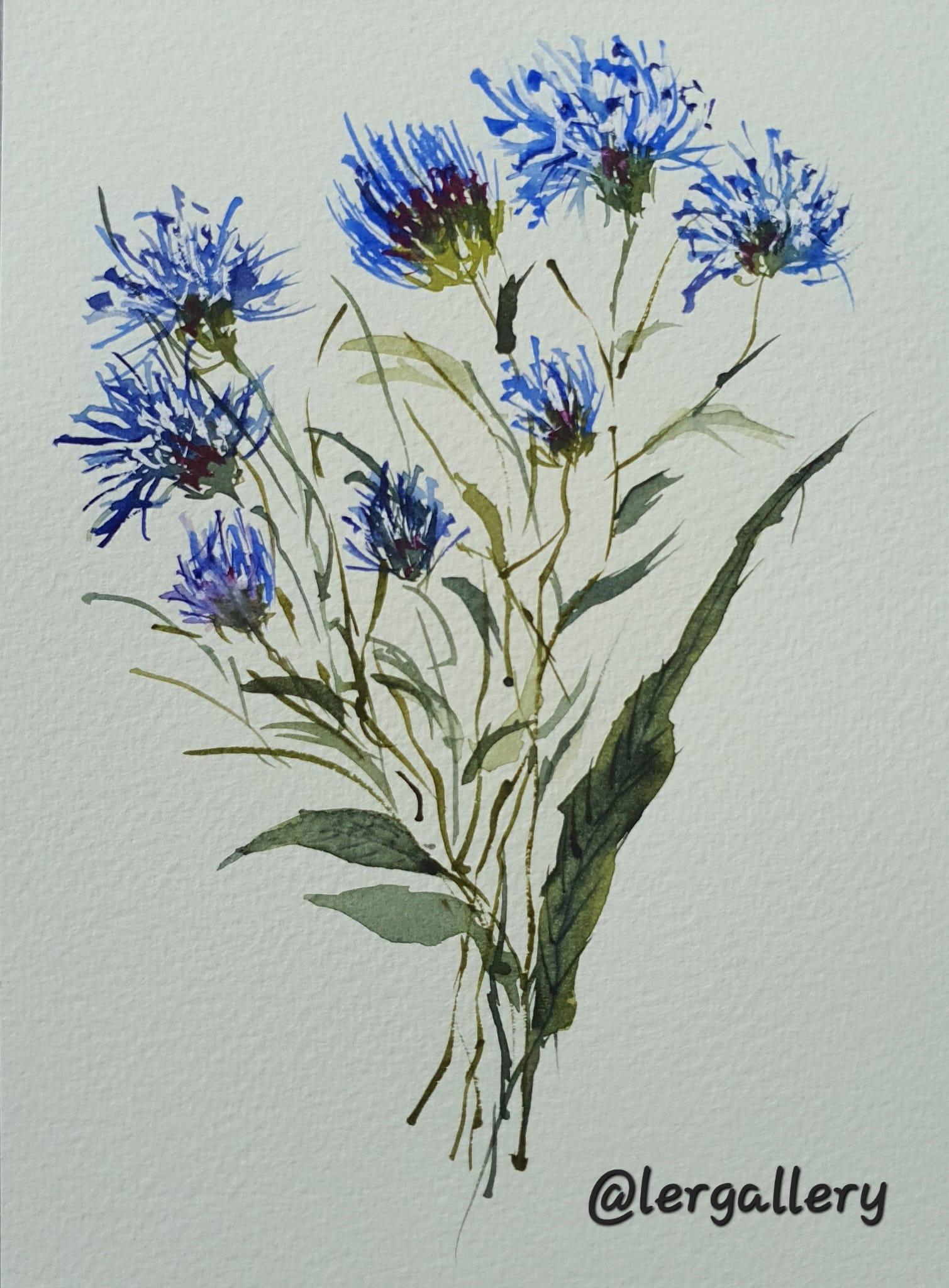 Paint Wildflowers With Expressive Strokes On Toned Paper - image 1 - student project