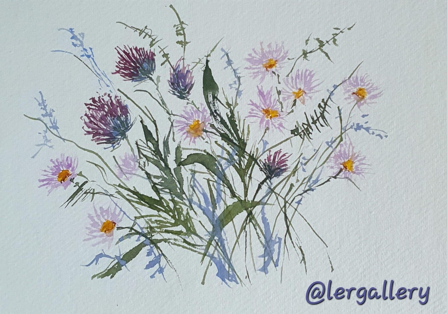 Paint Wildflowers With Expressive Strokes On Toned Paper - image 5 - student project