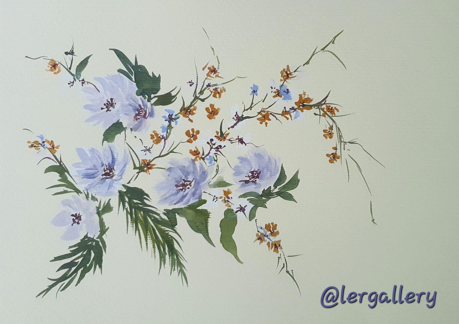 Paint Wildflowers With Expressive Strokes On Toned Paper - image 4 - student project
