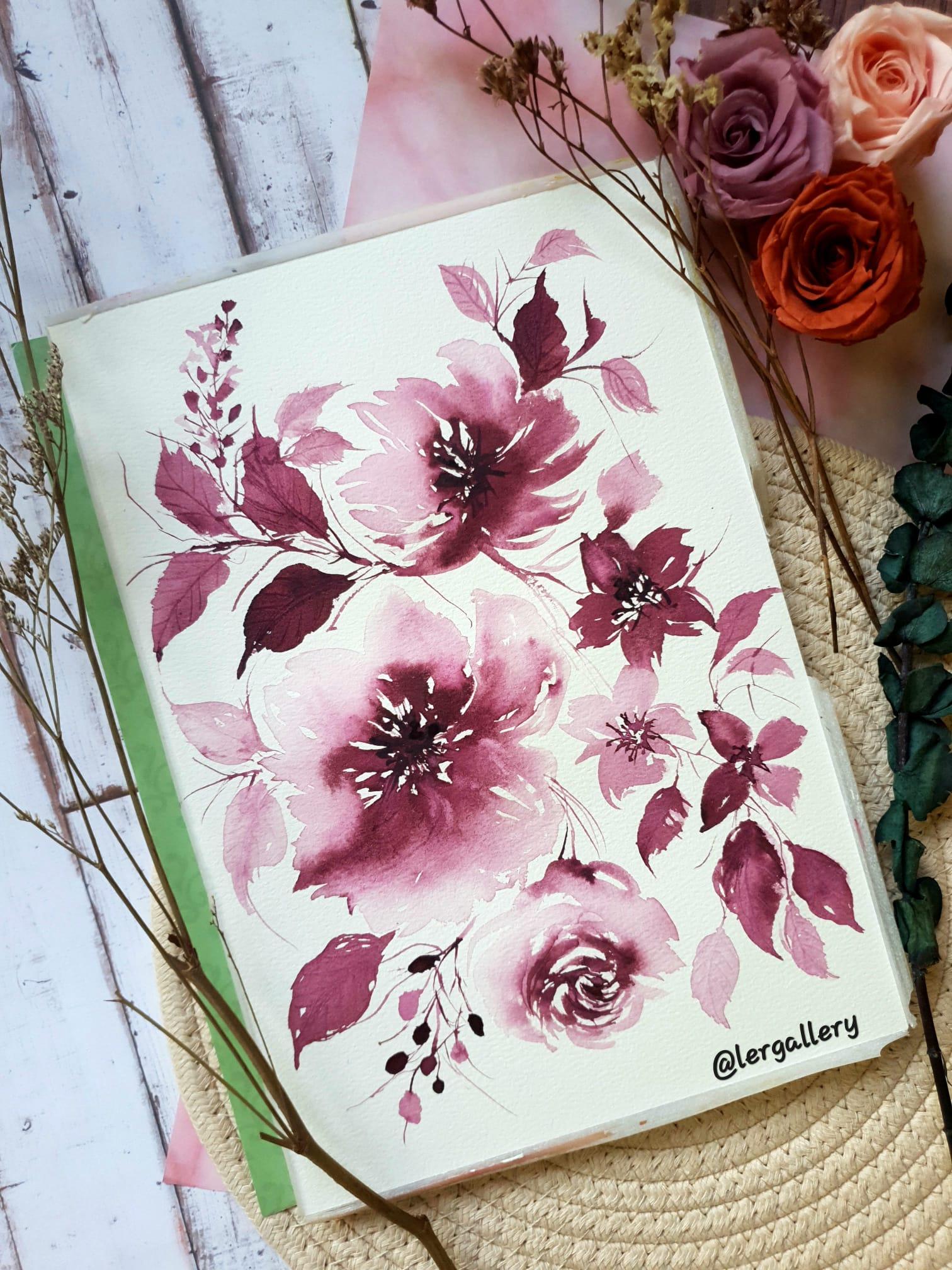 15 Day Watercolor Floral Exploration - image 5 - student project