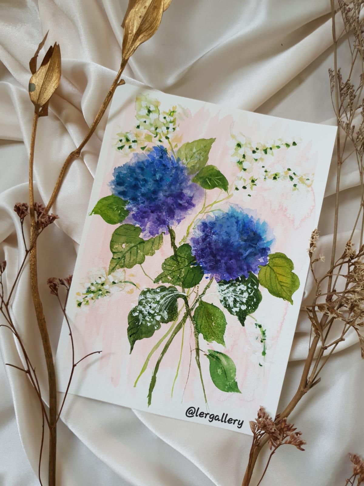 Floral Painting With a Pastel Background - image 4 - student project