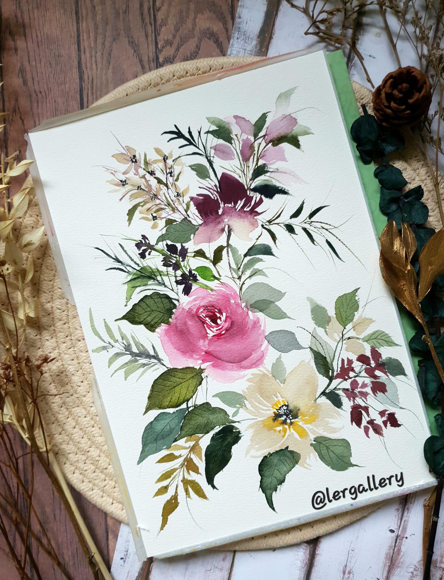 15 Day Watercolor Floral Exploration - image 4 - student project