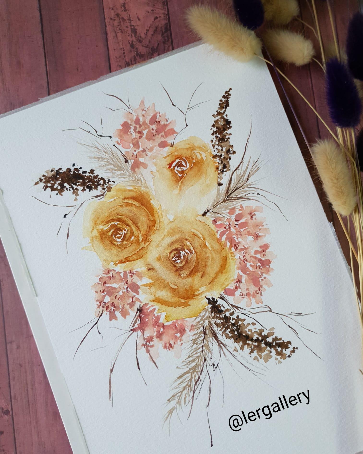 Painting Dried Flowers in a 7 Day Challenge - image 1 - student project