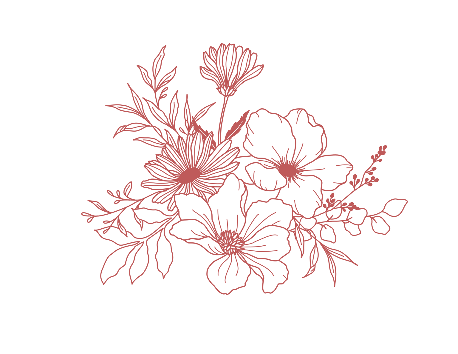 Floral Bouquet SVG - image 1 - student project