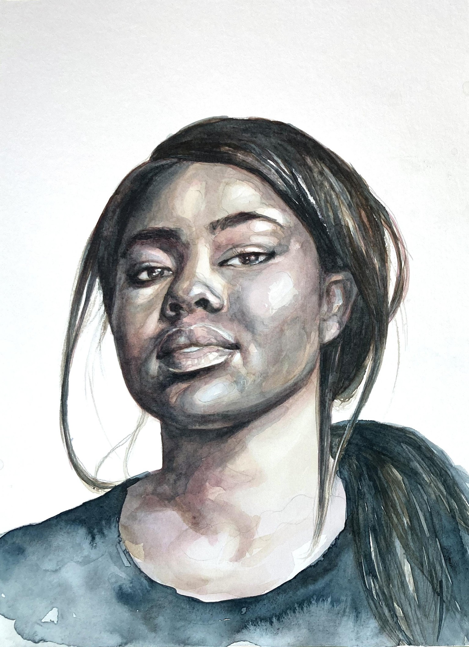 My Project for Watercolour Portrait in 3 Tones - image 1 - student project