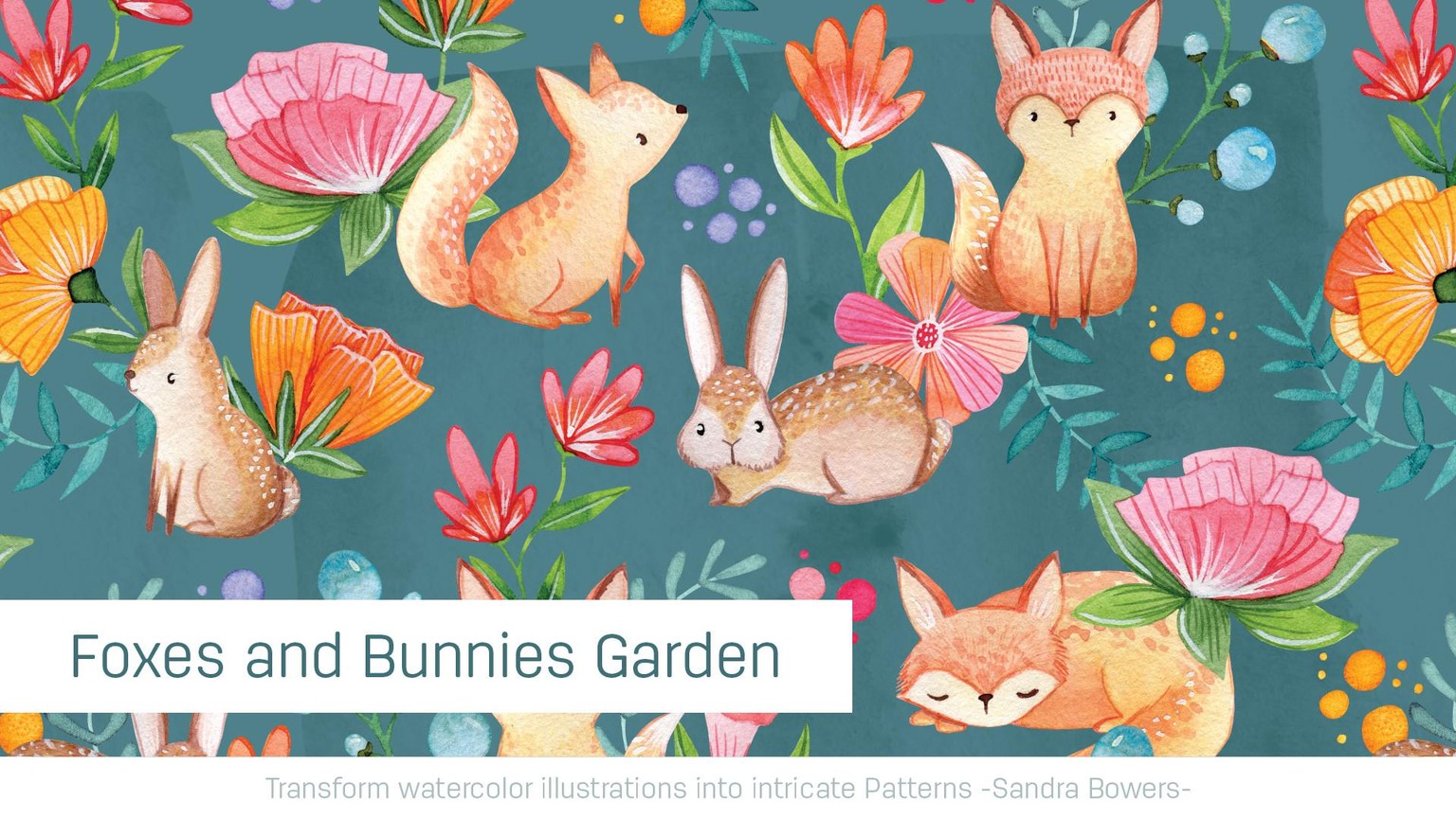 Sample Project - Foxes and Bunnies Pattern - image 2 - student project
