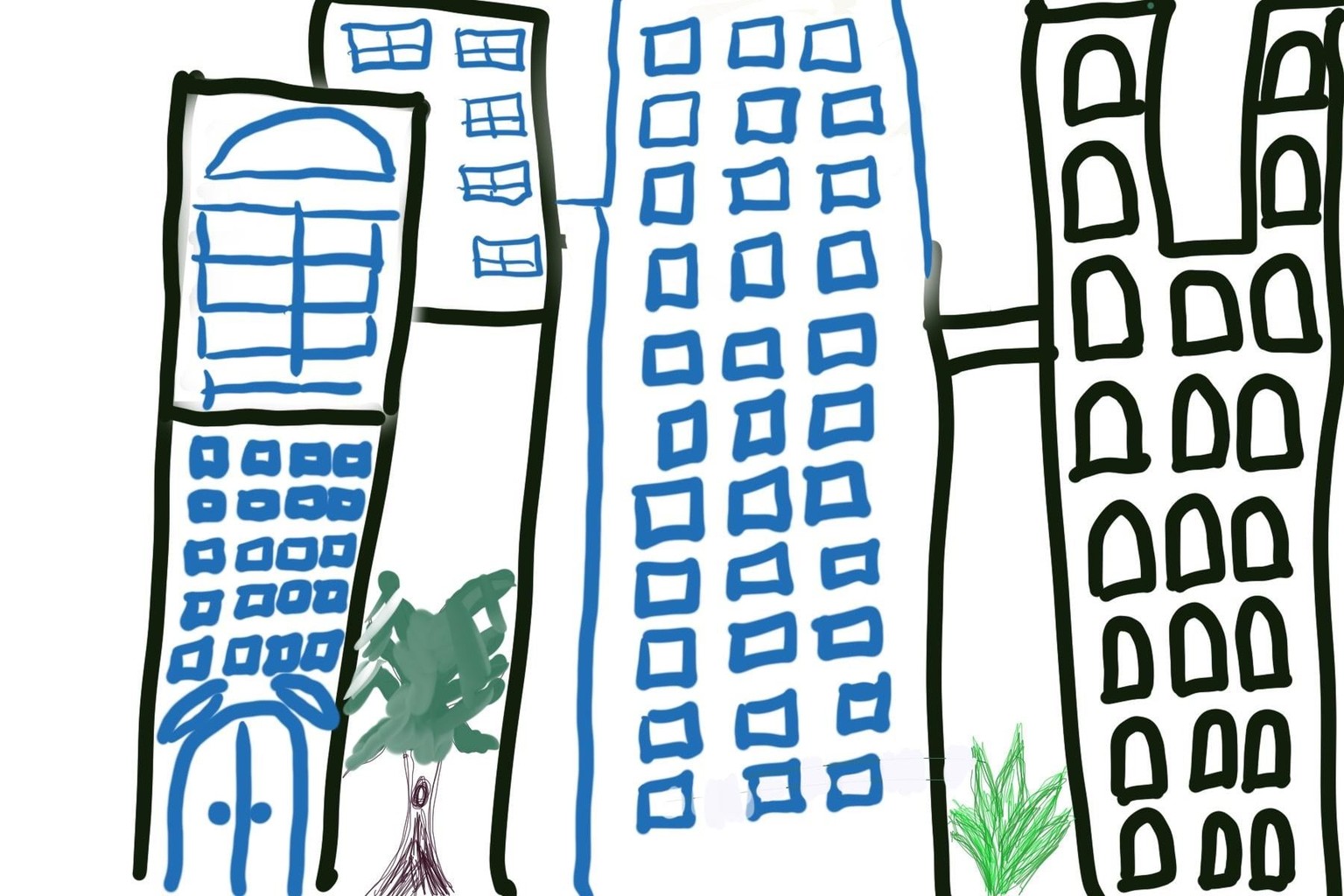 Urban Landscapes Buildings and Windows - image 2 - student project