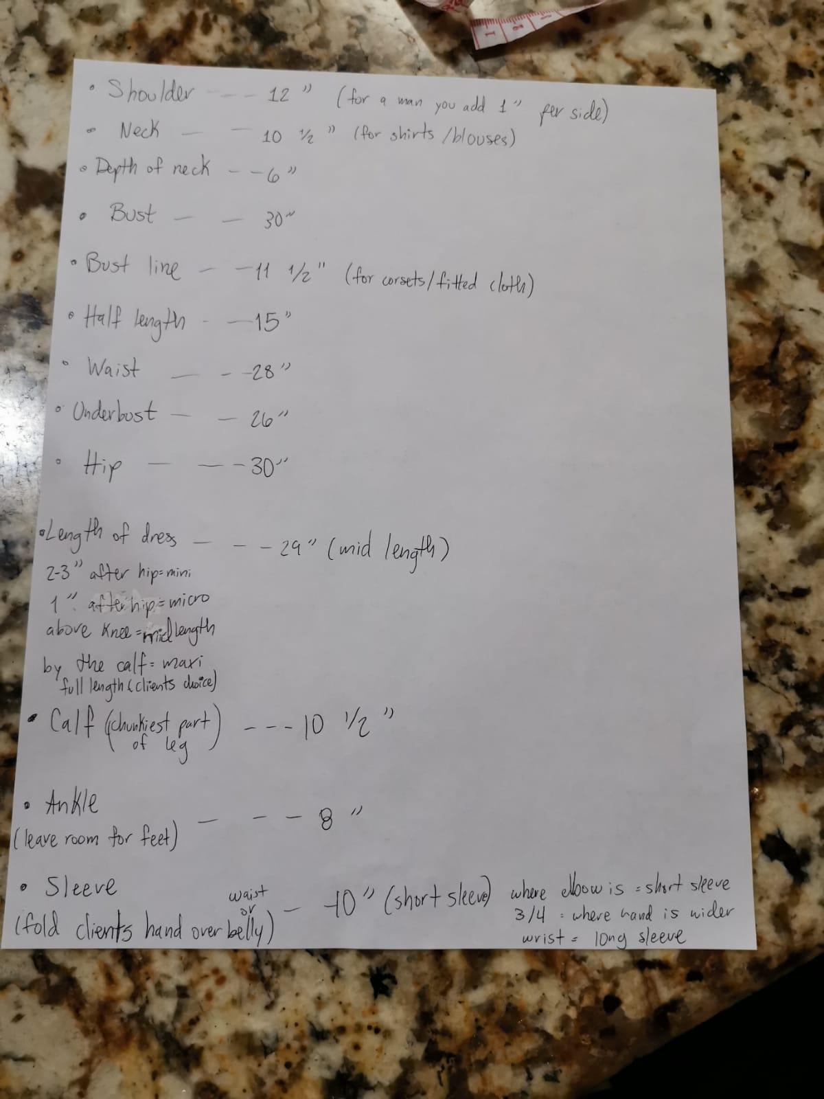 Measurements - image 1 - student project