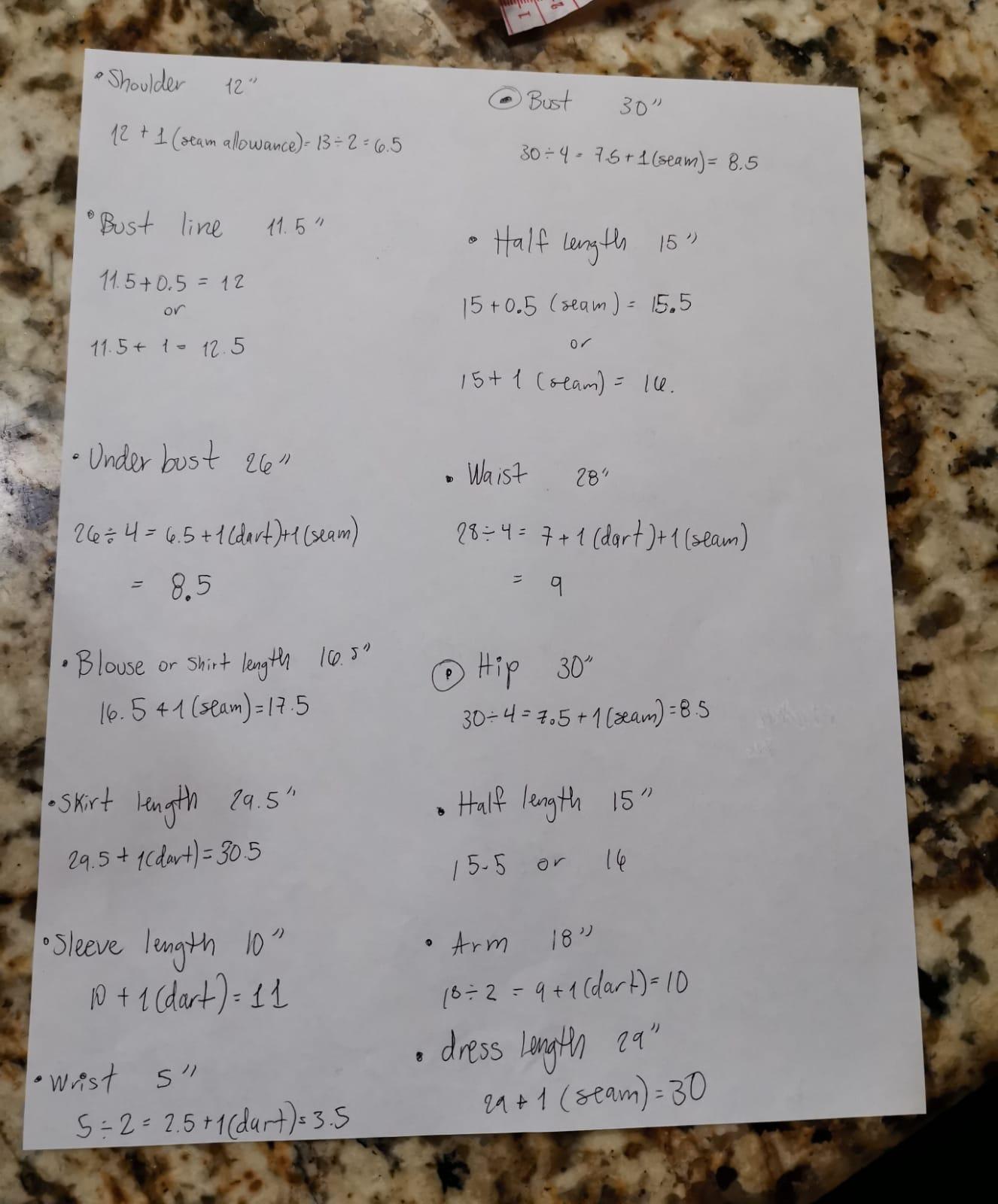 Measurements - image 2 - student project