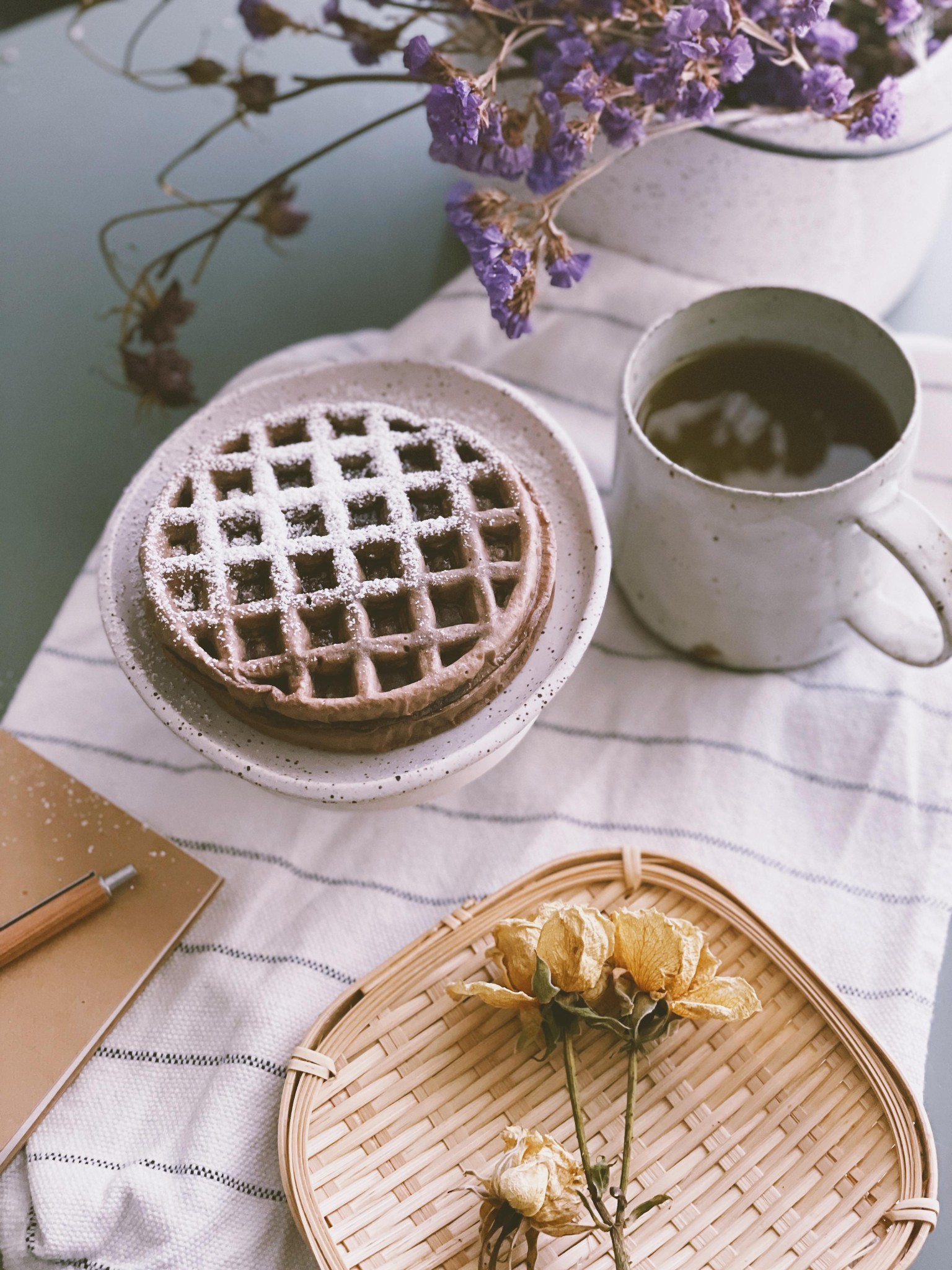 Mushroom latte & Cacao waffle - image 2 - student project