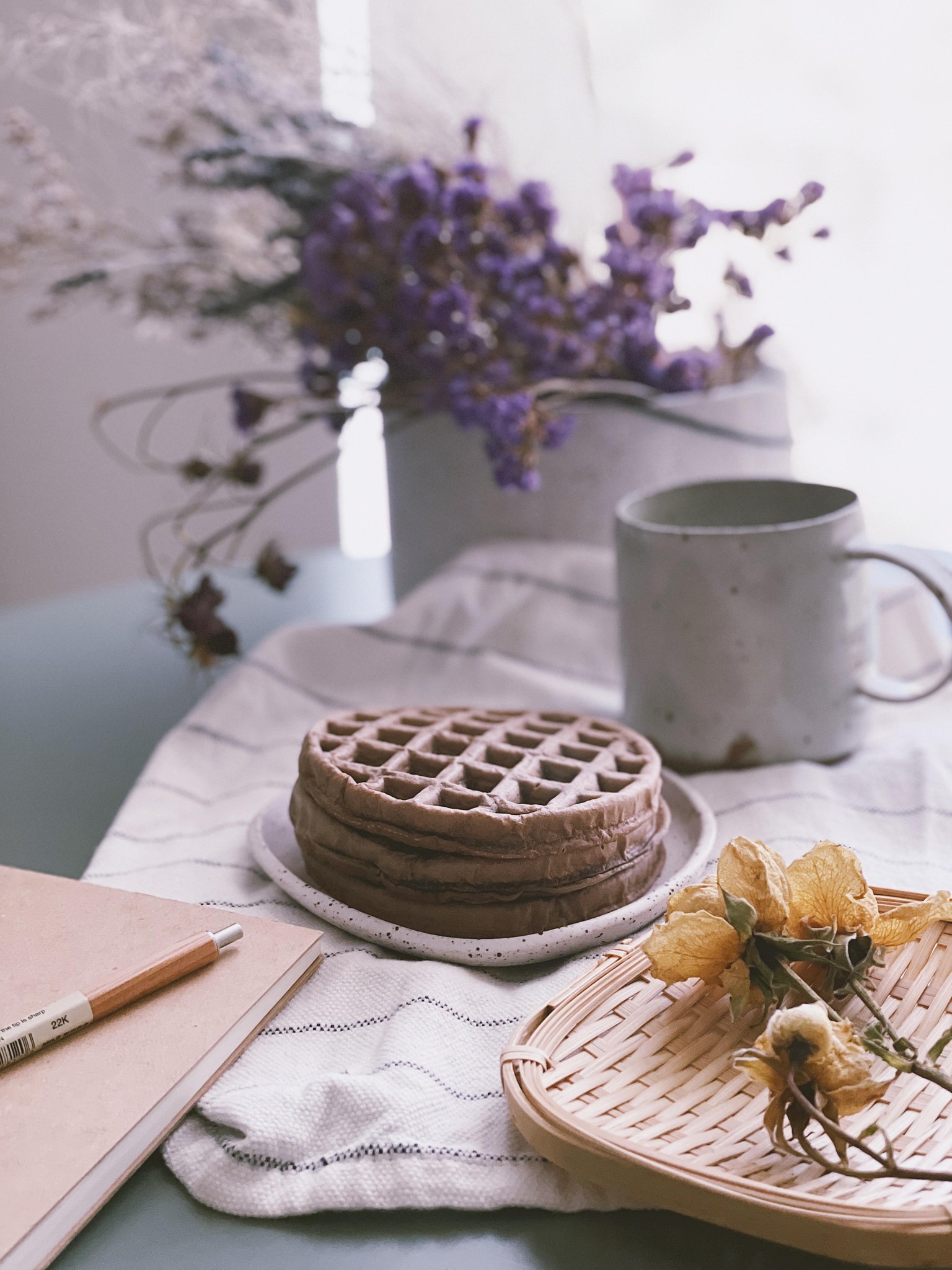 Mushroom latte & Cacao waffle - image 6 - student project