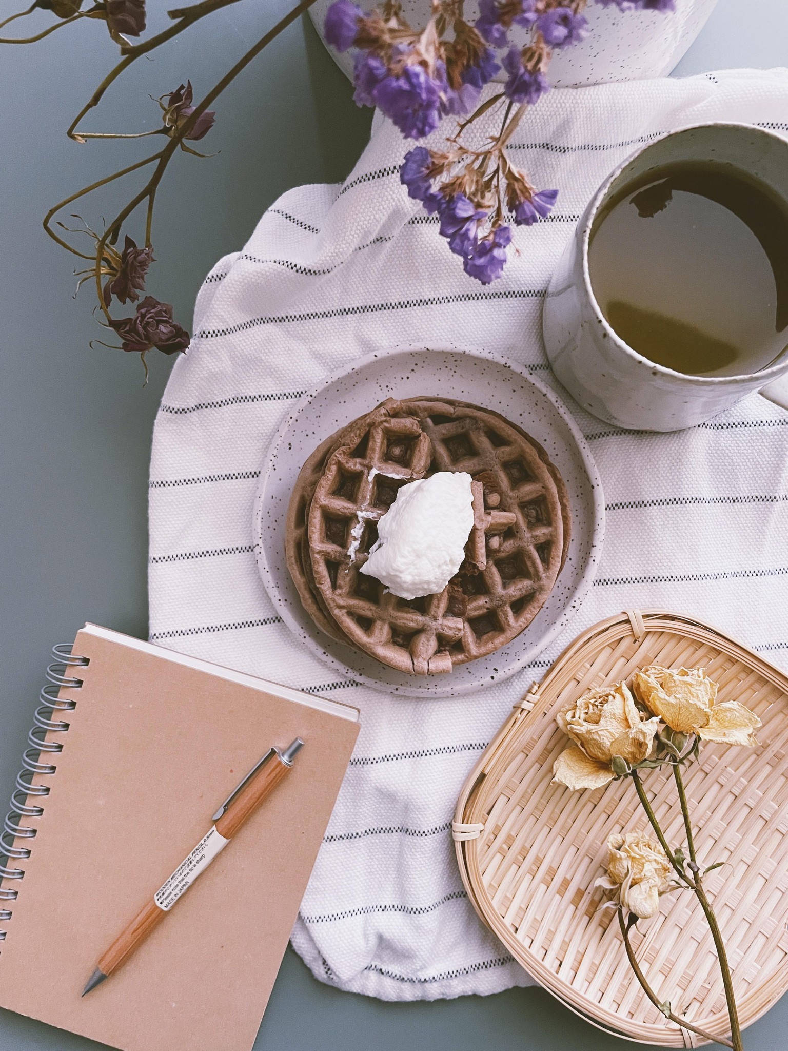Mushroom latte & Cacao waffle - image 3 - student project