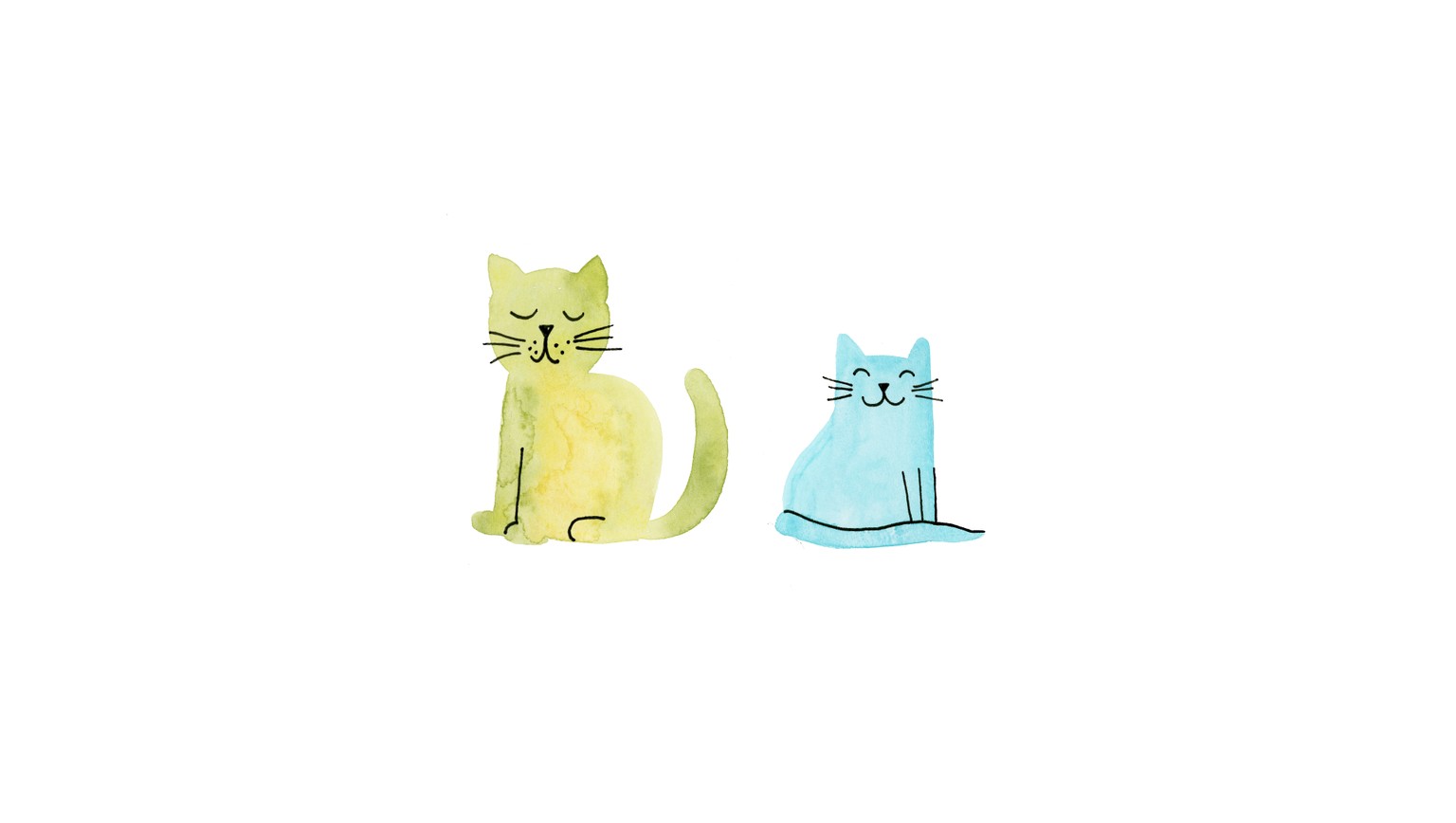 Watercolor Cats - image 4 - student project