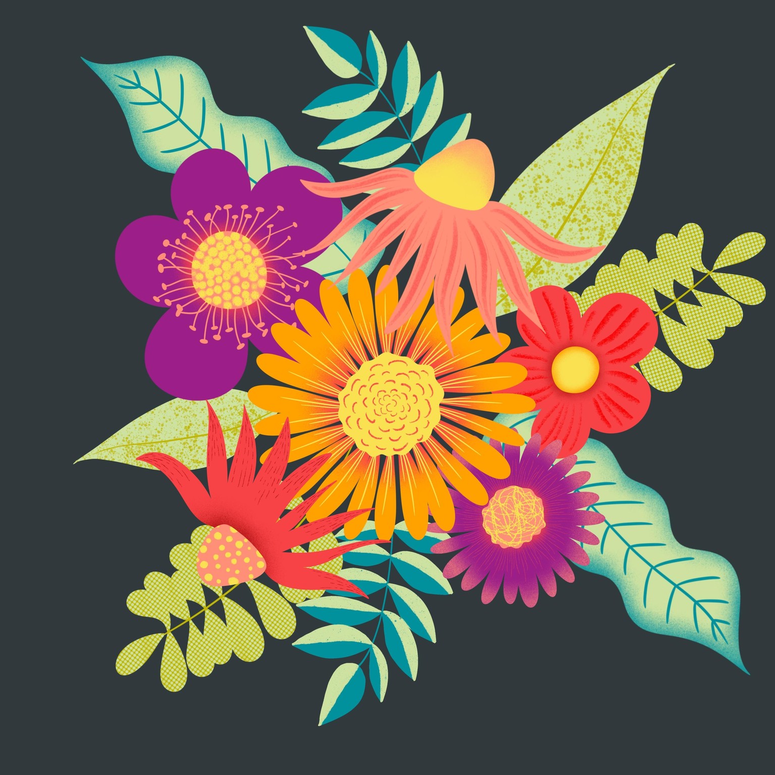 Have Fun, Fruity Mandala, Floral Bouquet - image 3 - student project