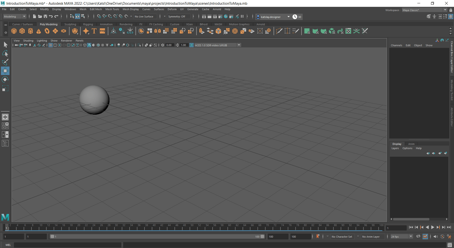 Playblast_IntroductionToMaya - image 1 - student project