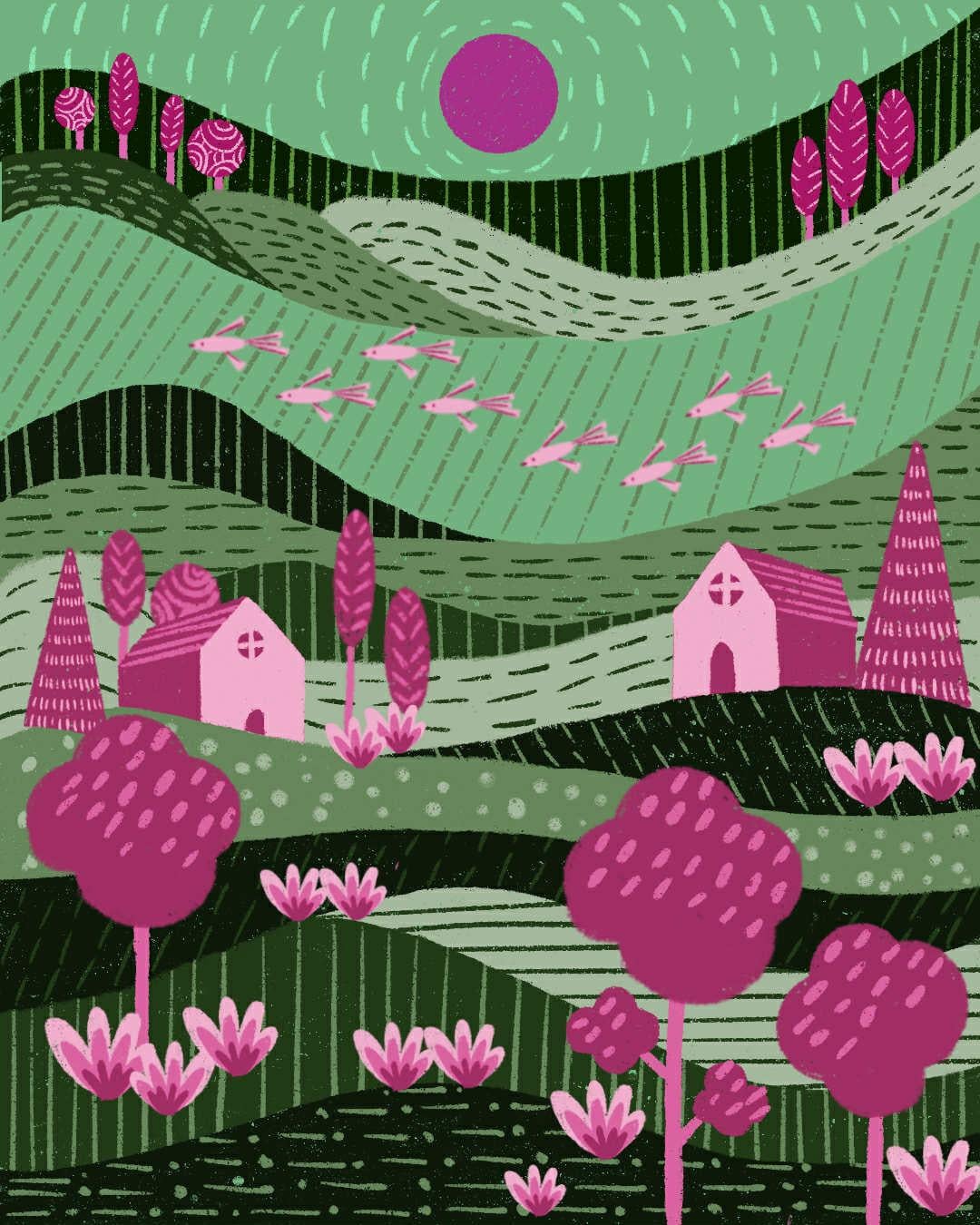 Houses on the hills - image 1 - student project
