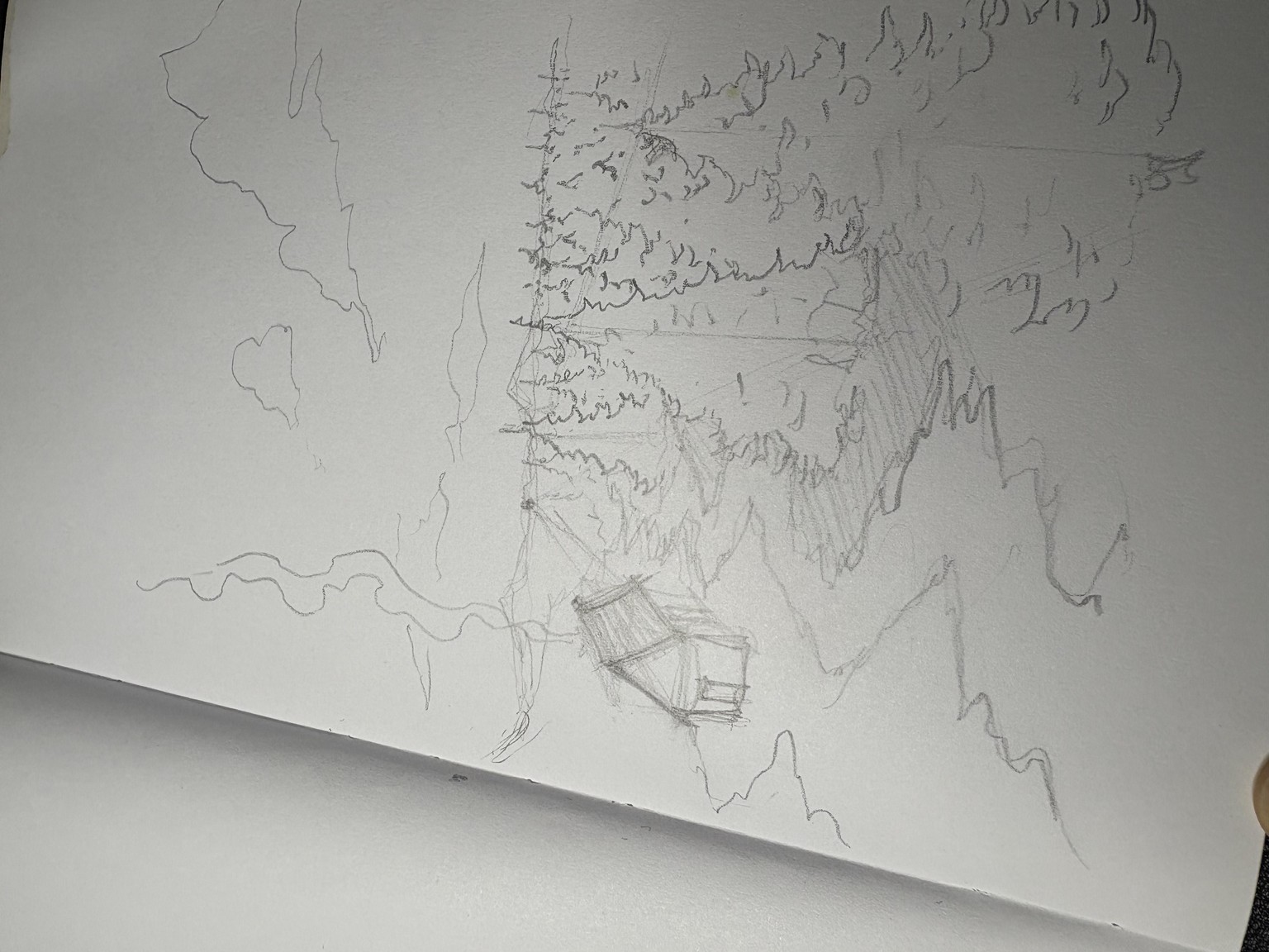 My wee little landscape - Forests and a Hidden Cabin - image 1 - student project