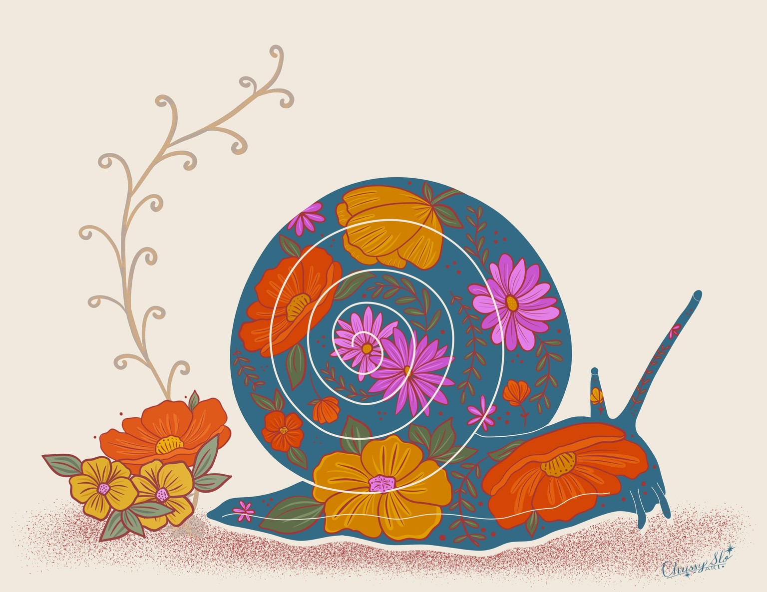 Snail Silhouette - image 2 - student project