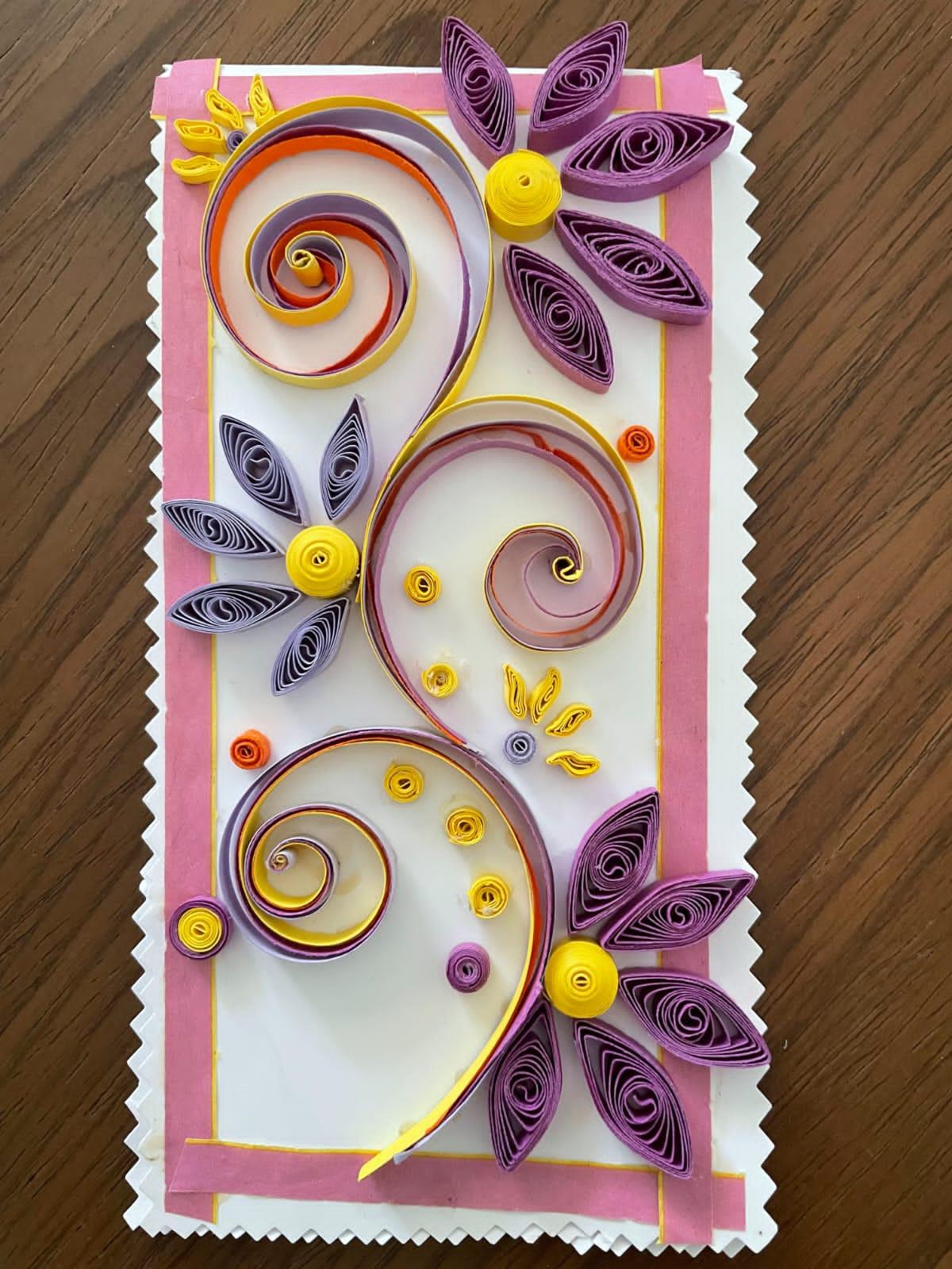 Quilling card for Christmas - image 1 - student project