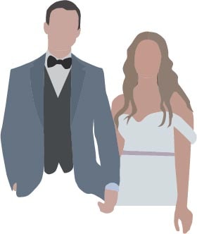wedding illustration from picture - image 1 - student project