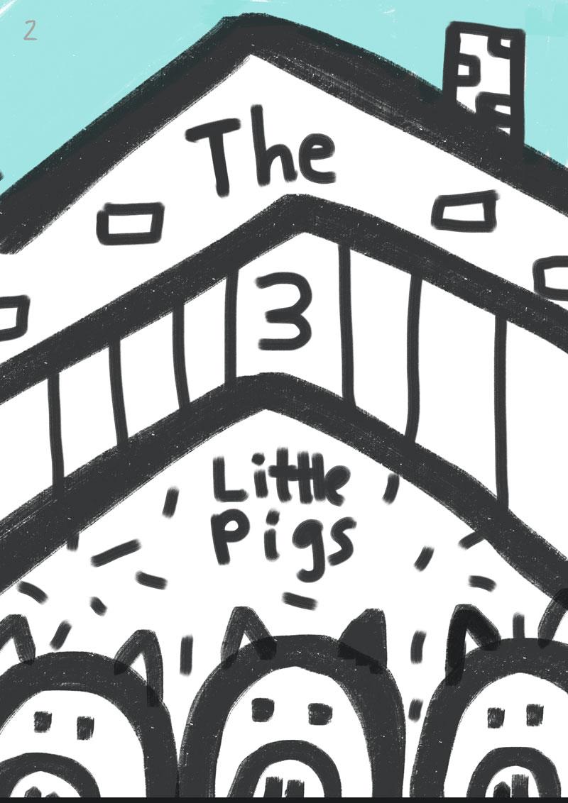 Children's book illustration | 3 Little Pigs | Kevin Foster  - image 2 - student project