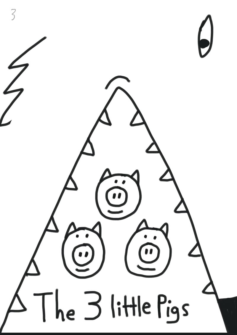 Children's book illustration | 3 Little Pigs | Kevin Foster  - image 3 - student project