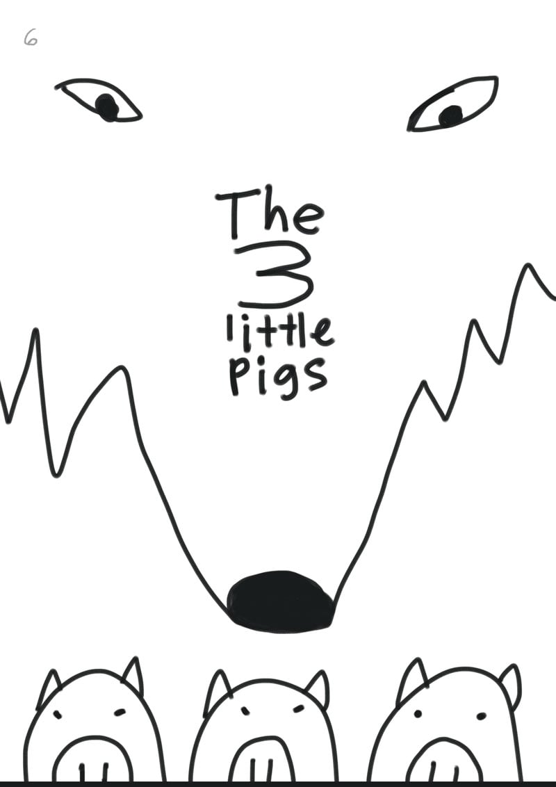 Children's book illustration | 3 Little Pigs | Kevin Foster  - image 6 - student project