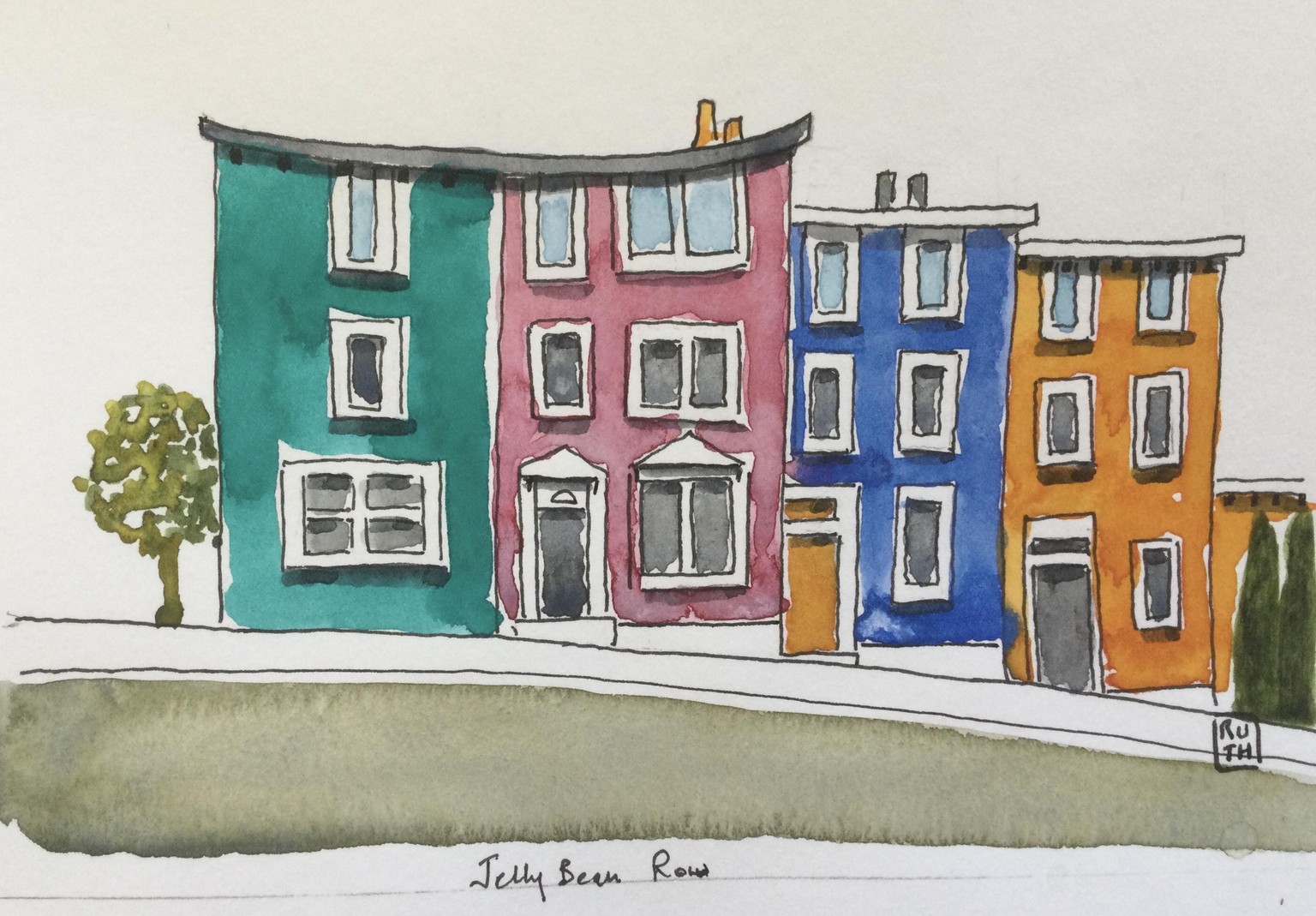 Jelly Bean Row, Newfoundland; Dinant Main St, Belgium - image 1 - student project