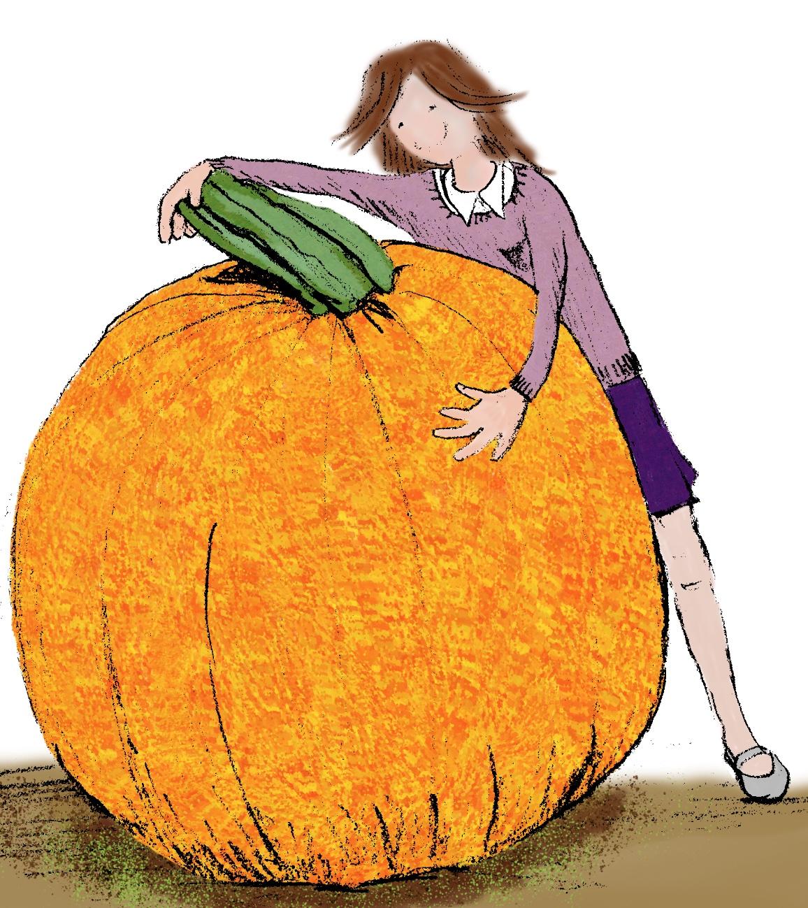 Ellie P shades her pumpkin - image 1 - student project