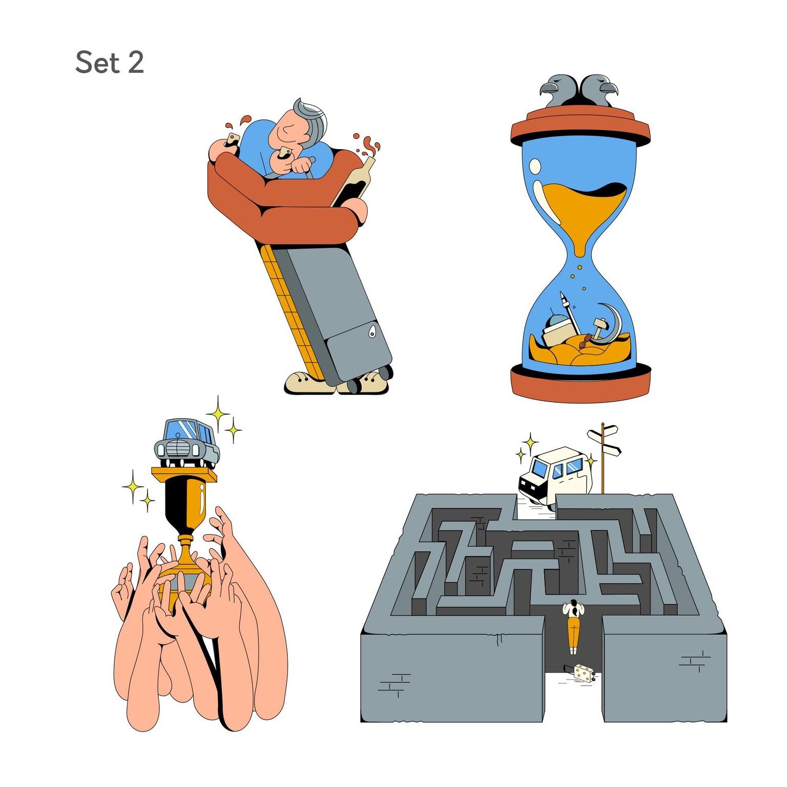 Spot Illustrations on Albania as a travel destination - image 2 - student project