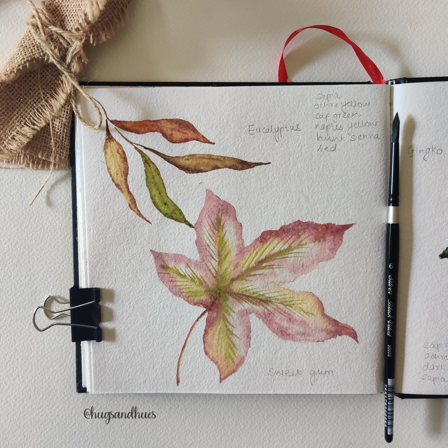 Watercolor Autumn Leaves - image 1 - student project