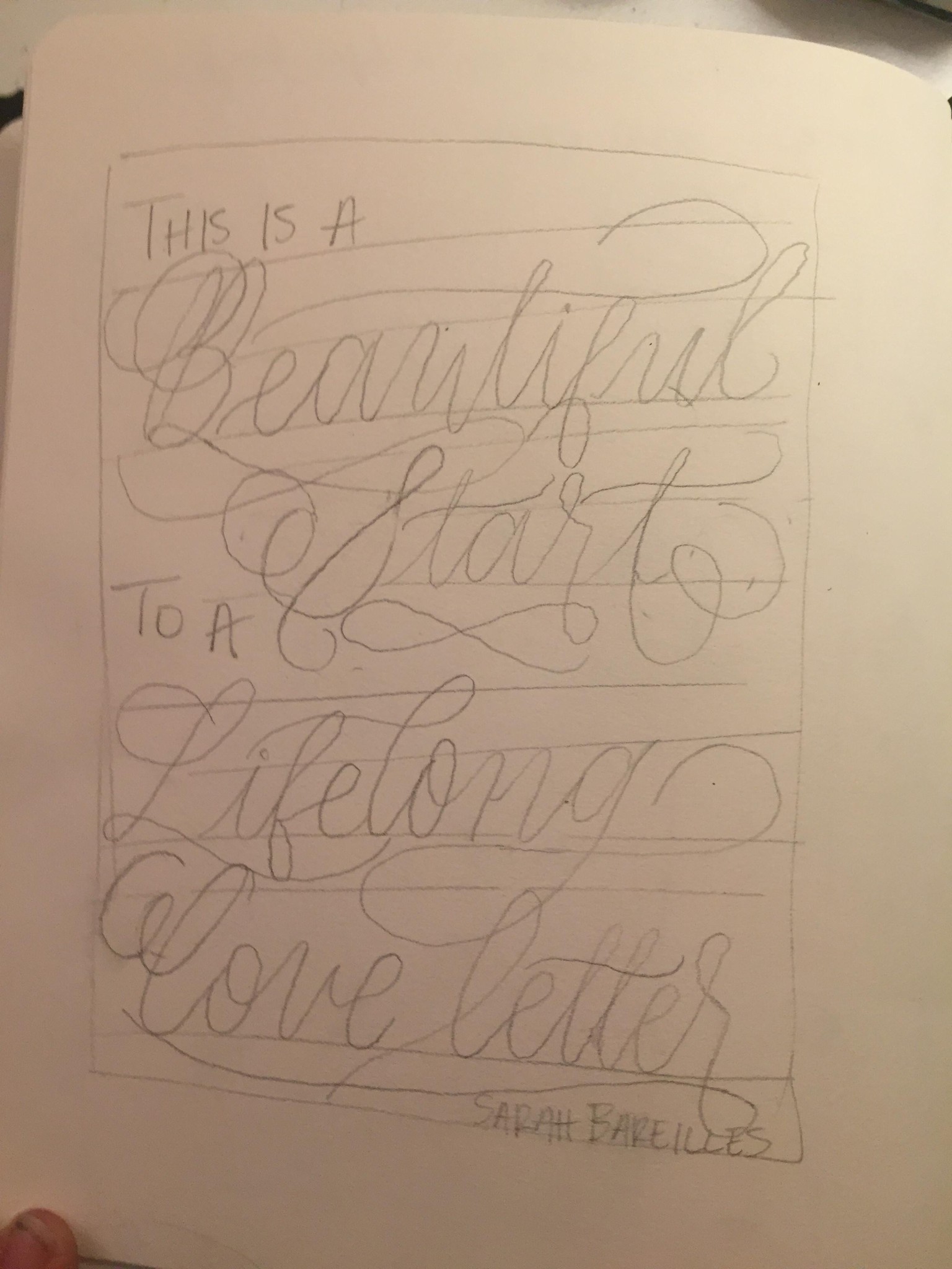 This is a beautiful start to a lifelong love letter - image 2 - student project