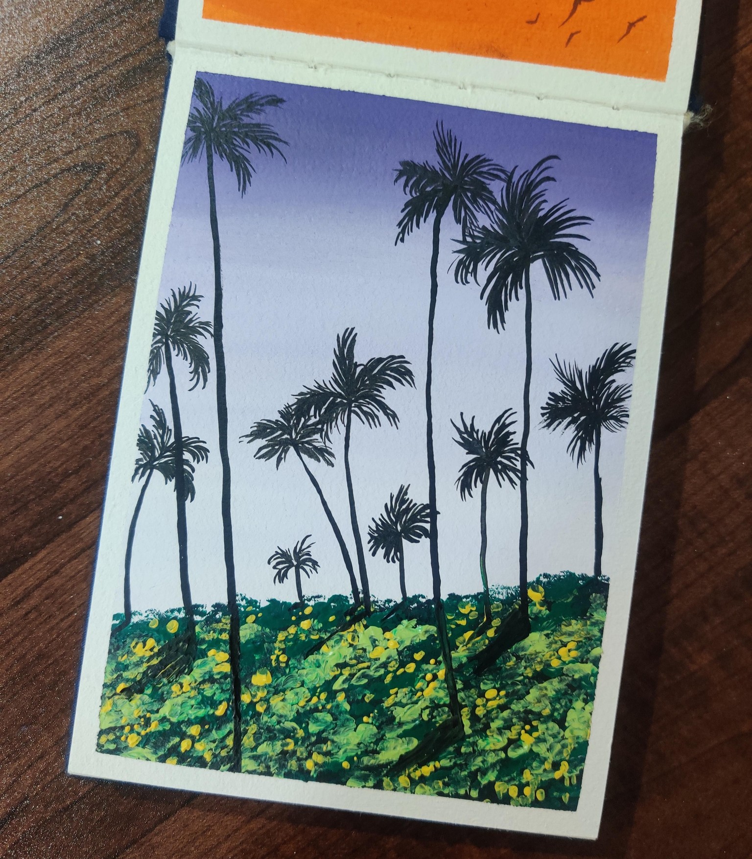Gouache Landscapes with Mohini - image 3 - student project