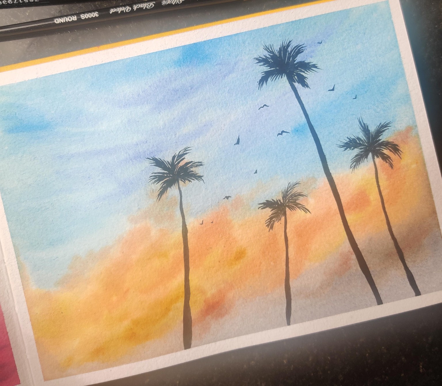 Watercolour Silhouettes with Swathi - image 5 - student project