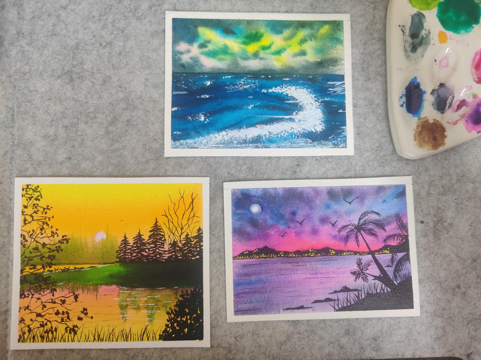 Watercolor Seascapes - image 11 - student project