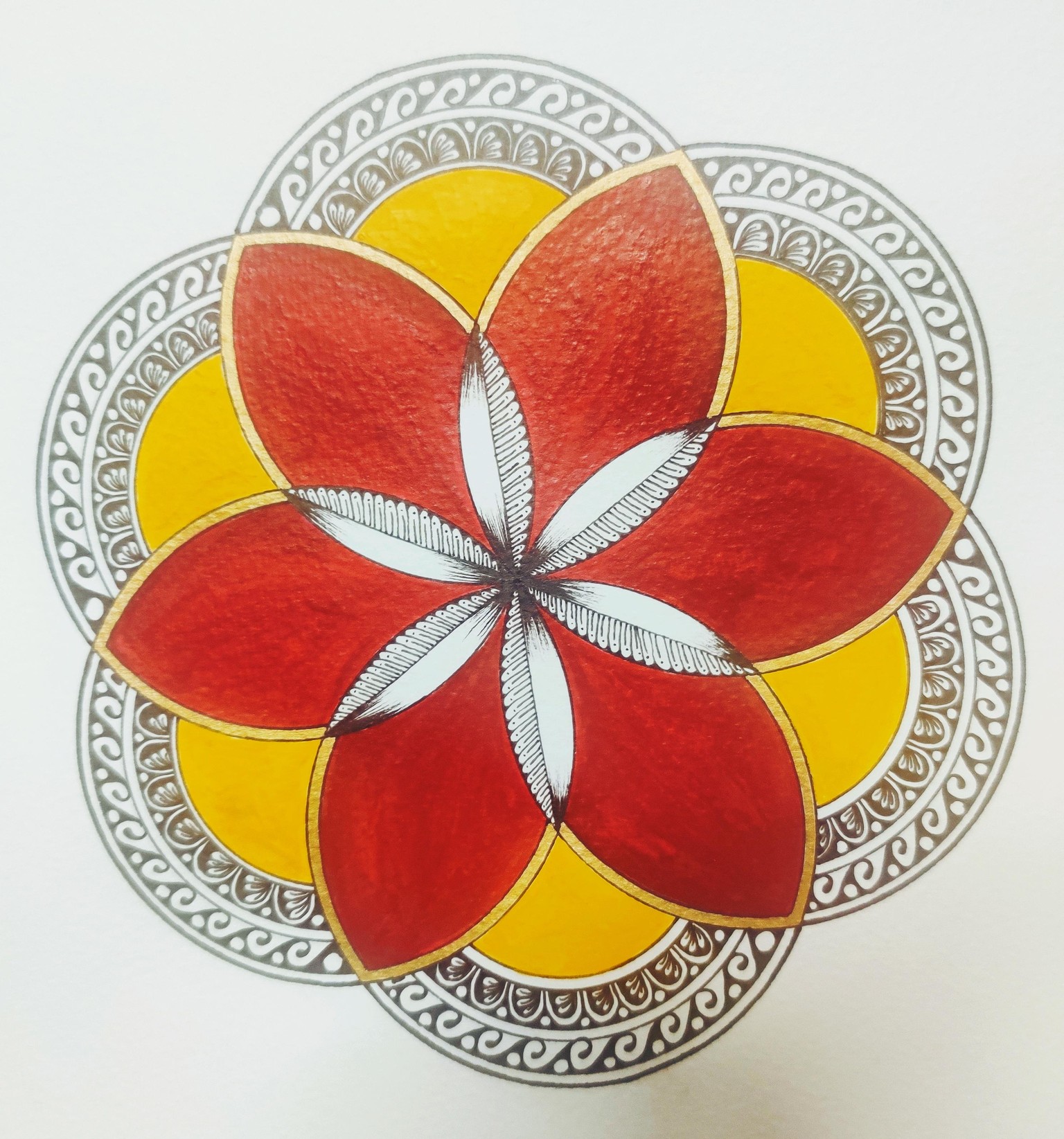 Geometric Mandala with Richa - image 2 - student project
