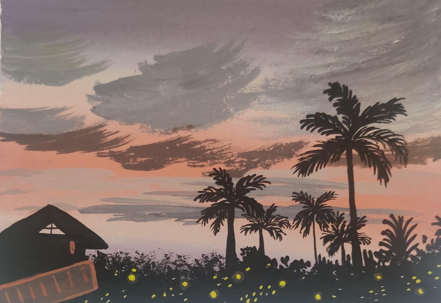 Expressive Skies and Aesthetic Clouds in Gouache with Umashree - image 4 - student project
