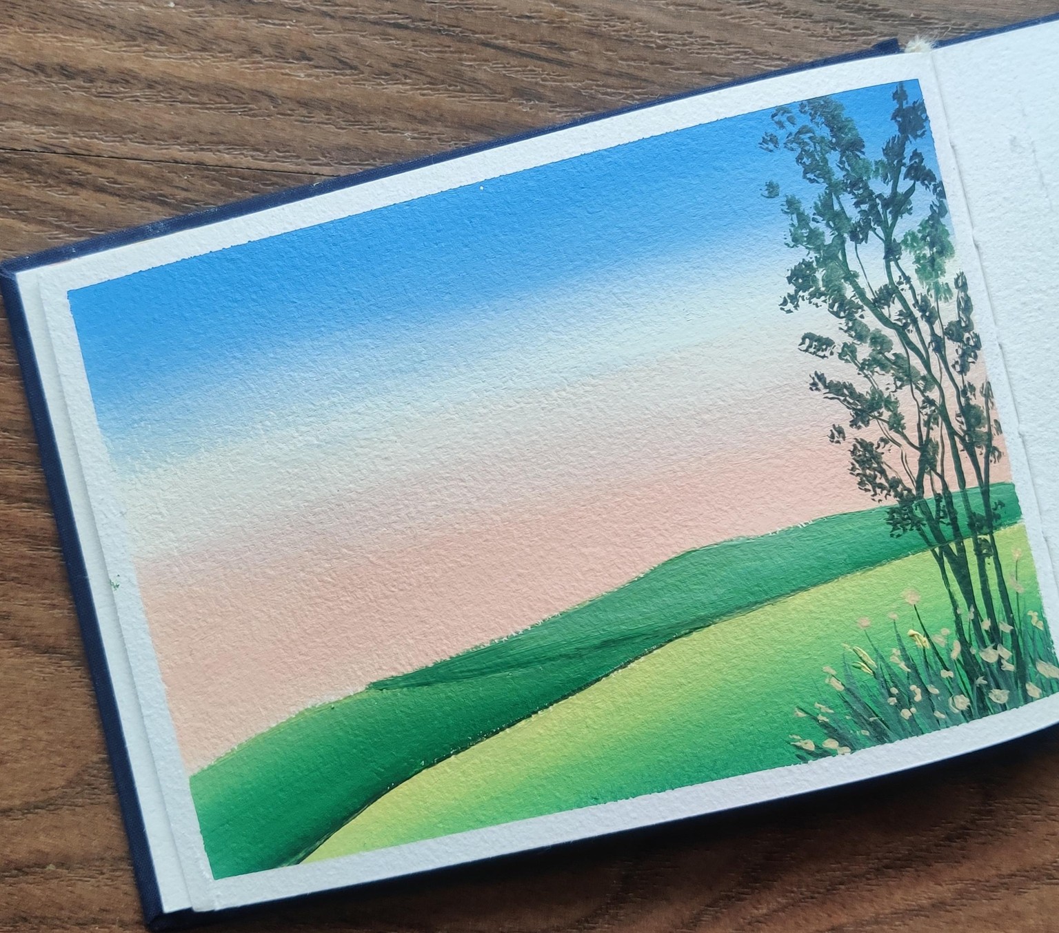 Gouache Landscapes with Mohini - image 5 - student project