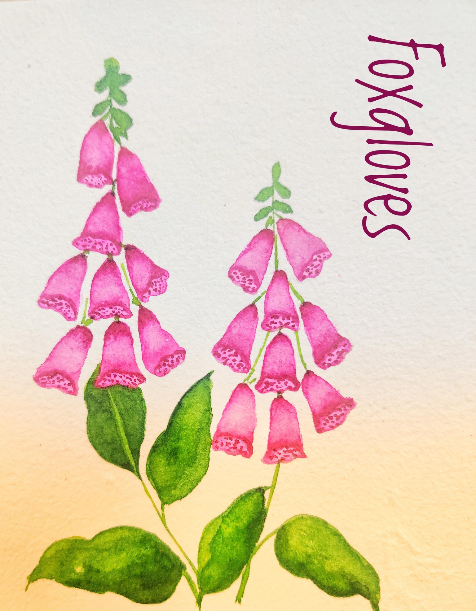 Loose Watercolor Spring Flowers with Vinita - image 7 - student project