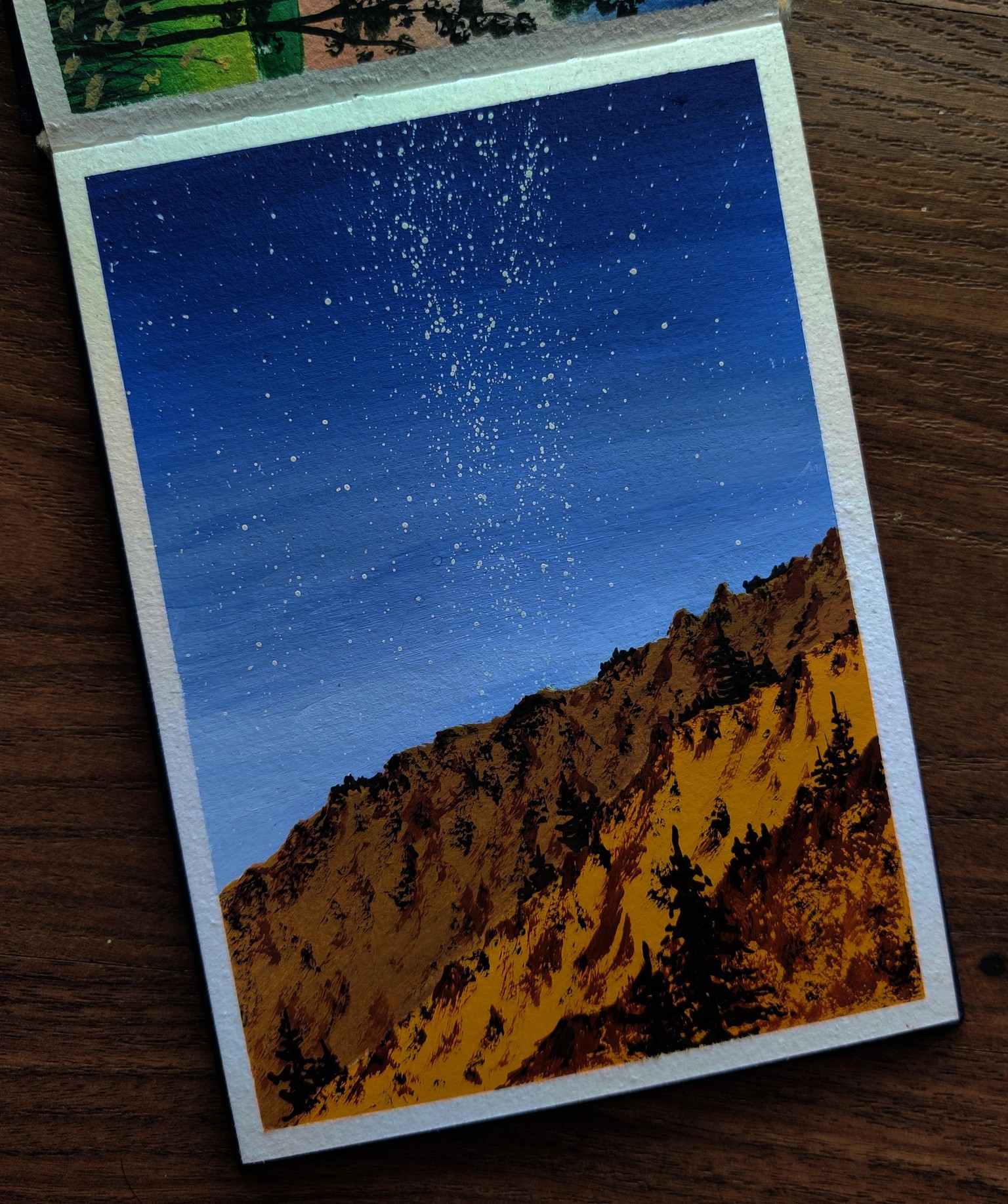 Gouache Landscapes with Mohini - image 6 - student project
