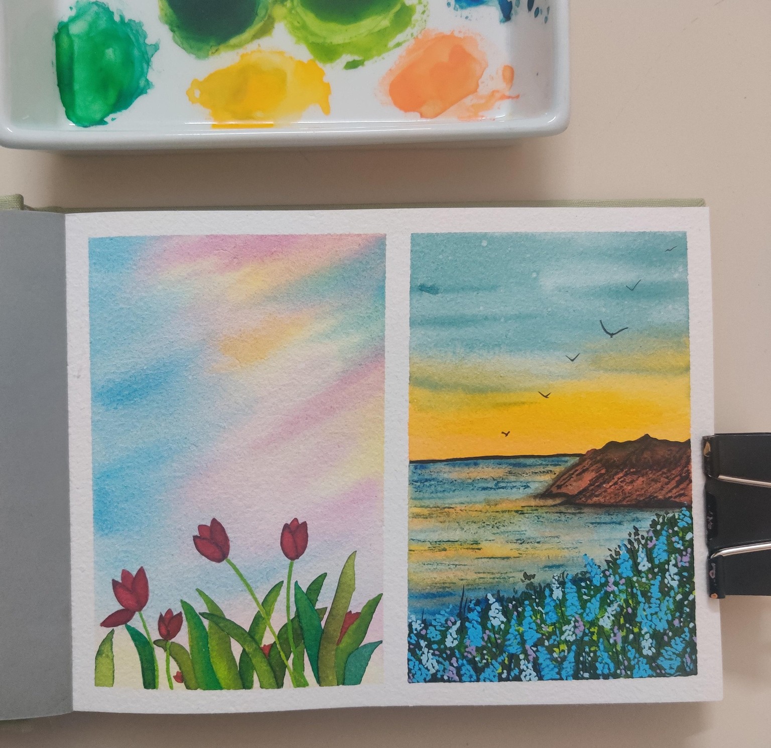 30 Days Watercolor Nature Landscapes with Umashree - image 2 - student project