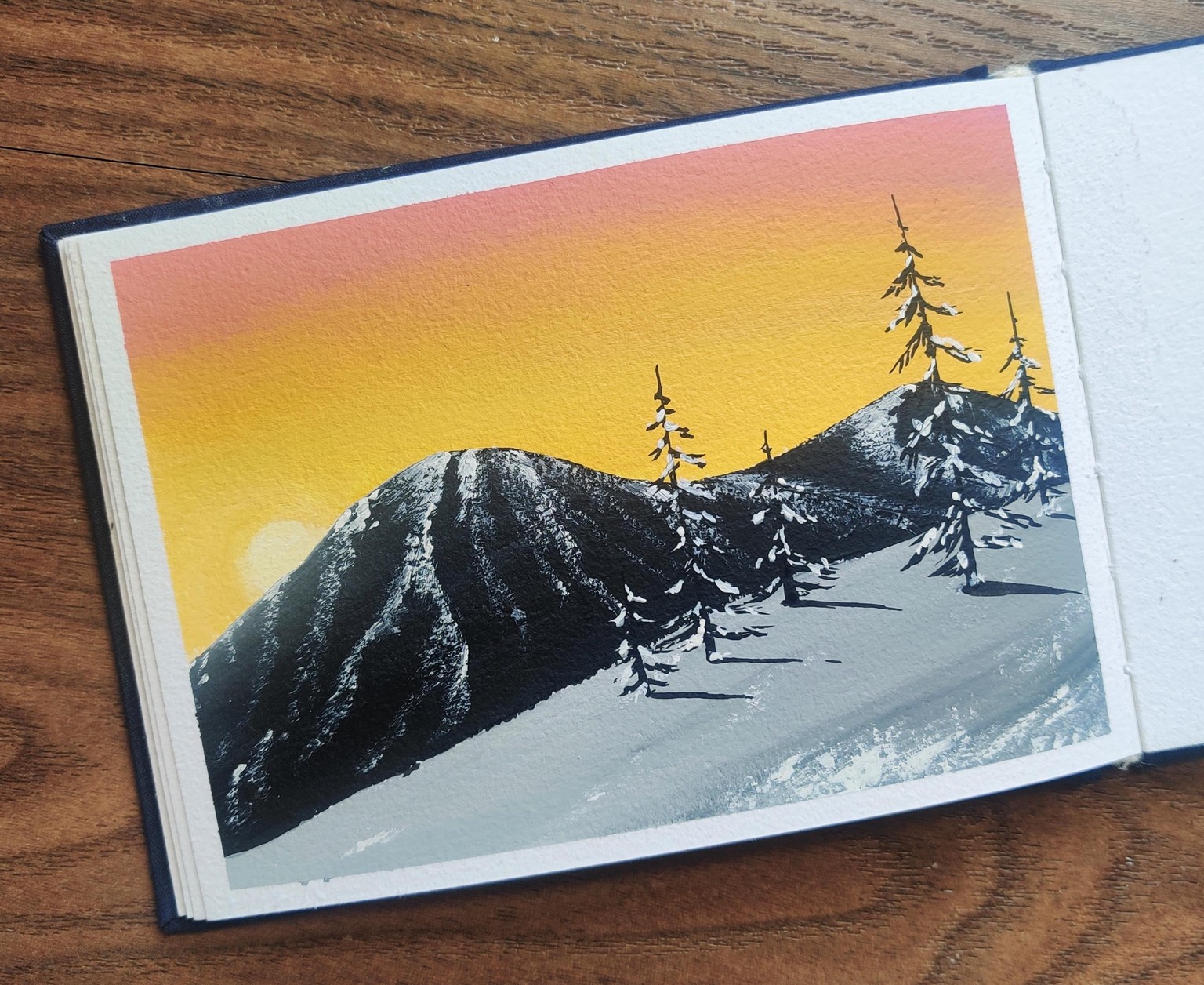 Gouache Landscapes with Mohini - image 13 - student project