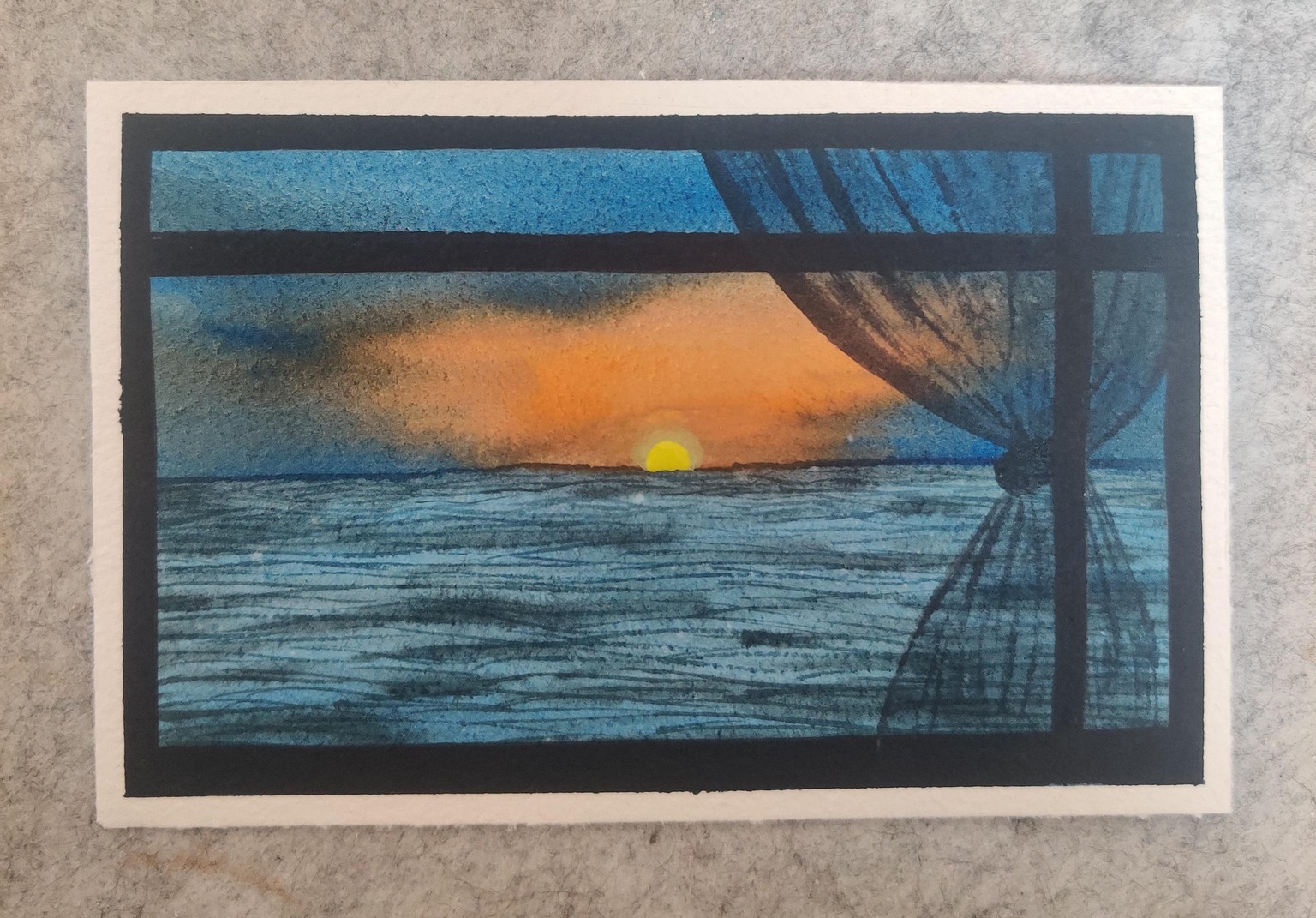 Watercolor Seascapes - image 6 - student project