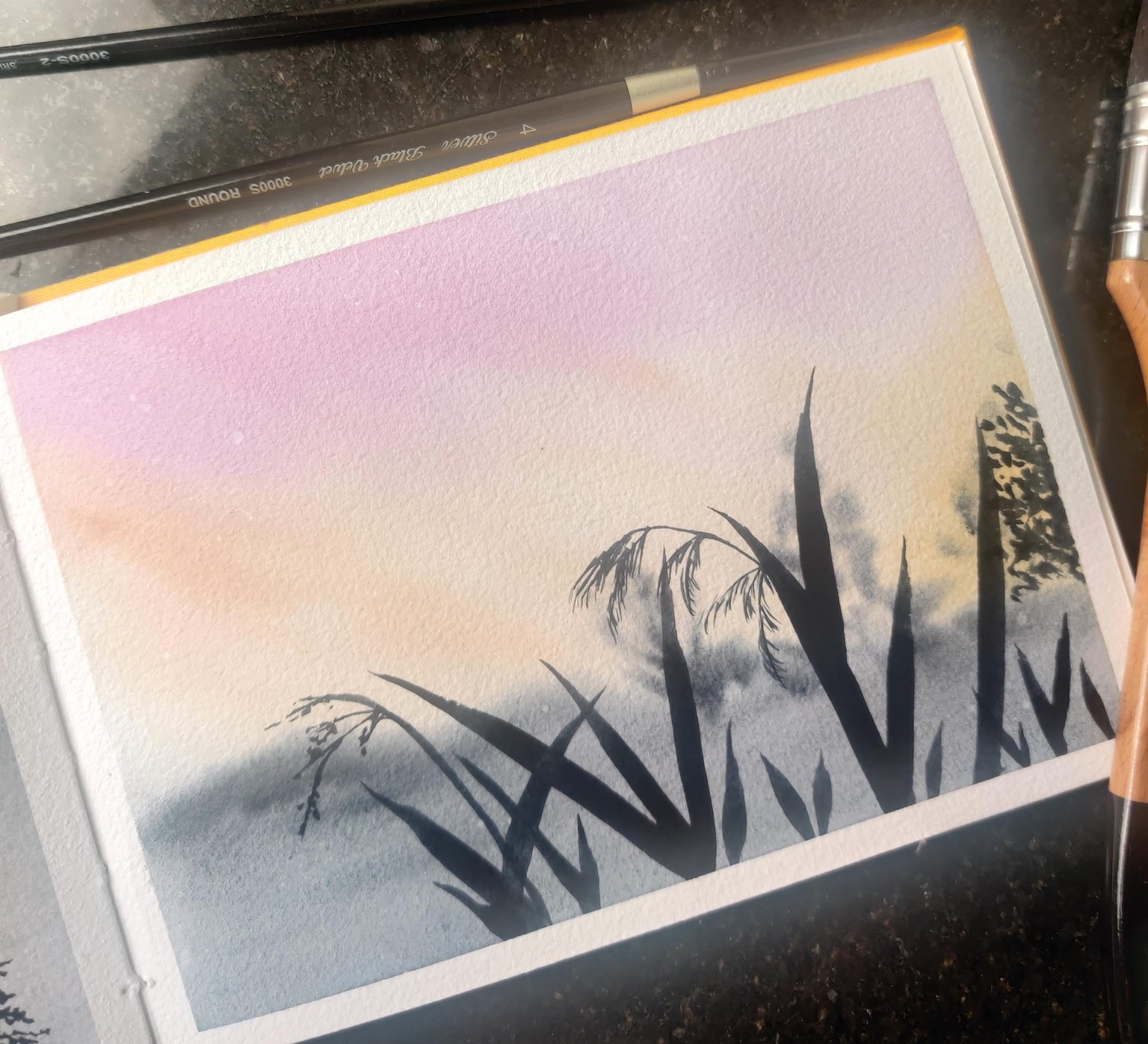 Watercolour Silhouettes with Swathi - image 9 - student project