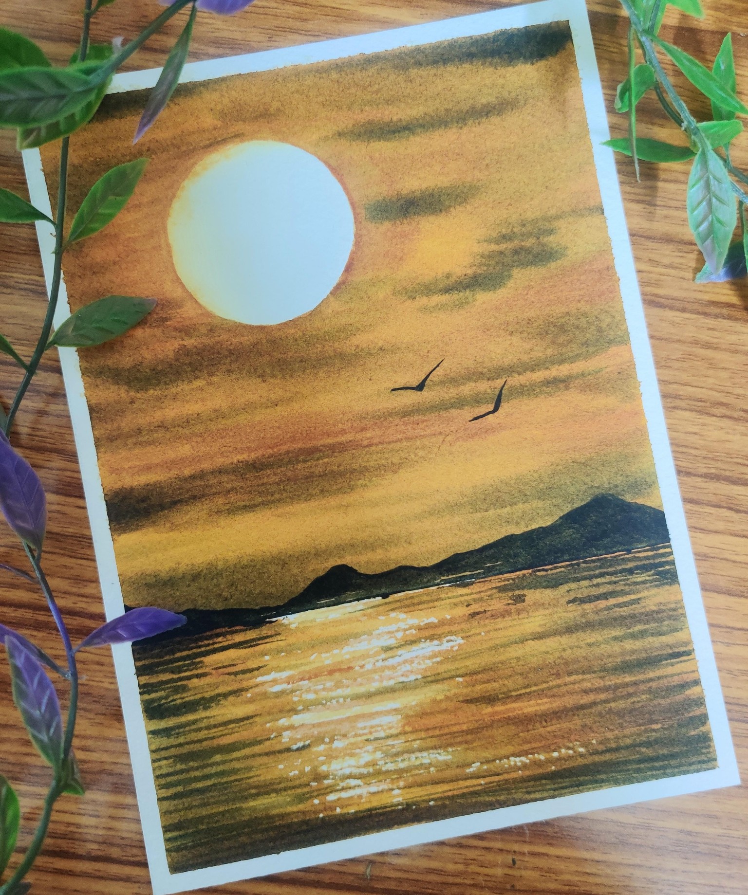 Watercolor Skyscapes with Shanan - image 6 - student project