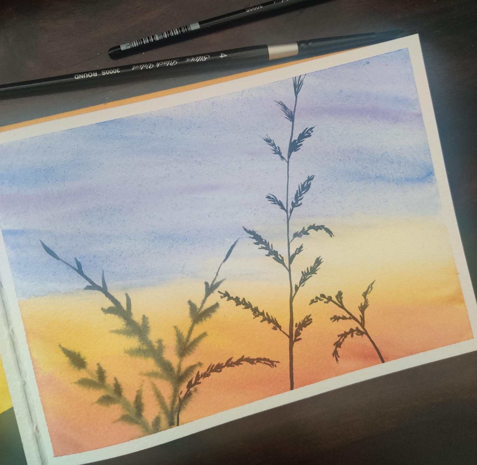 Watercolour Silhouettes with Swathi - image 3 - student project