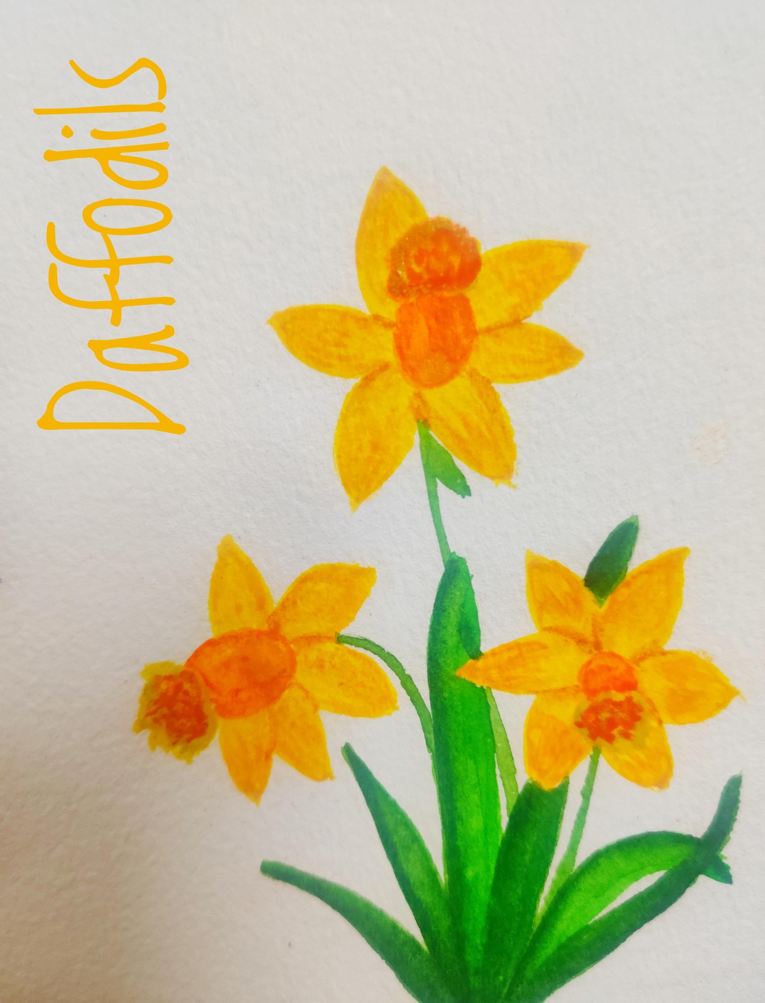 Loose Watercolor Spring Flowers with Vinita - image 6 - student project