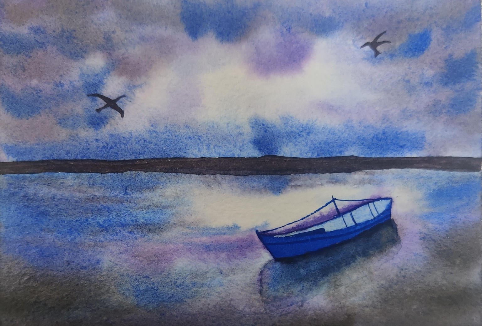Watercolor Seascapes - image 7 - student project