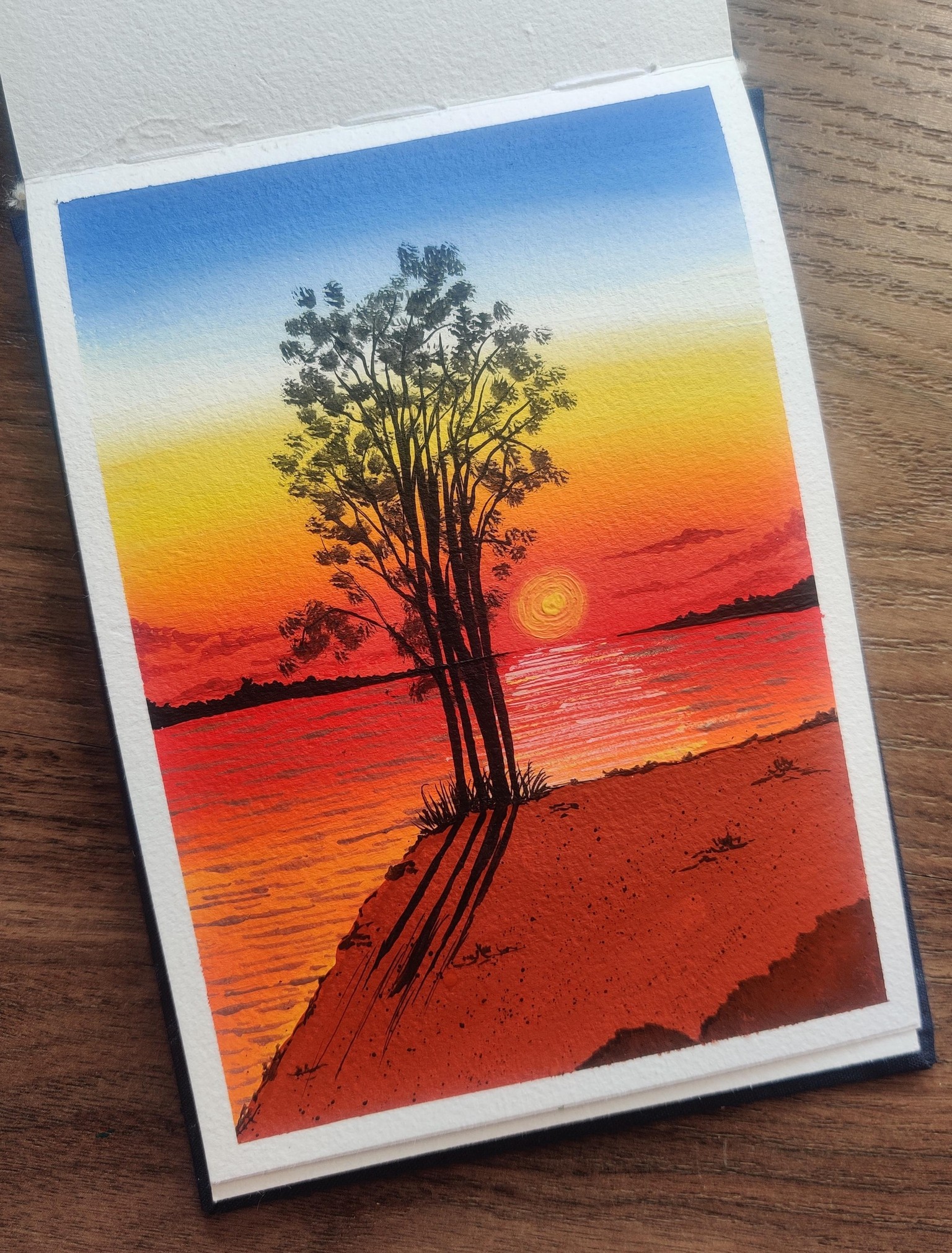 Gouache Landscapes with Mohini - image 7 - student project