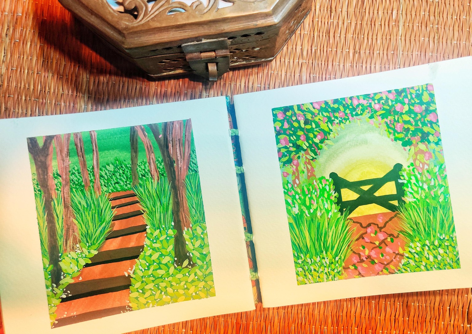 Green Landscapes in Gouache - image 1 - student project